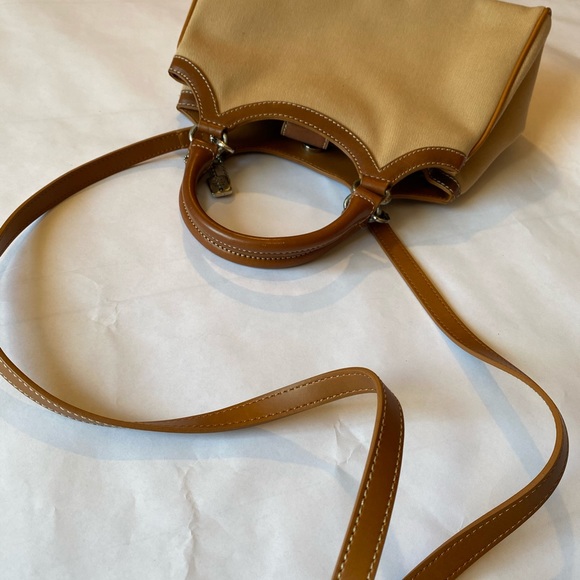 Fossil Vintage Classic Canvas Satchel Purse Bag - Picture 8 of 13